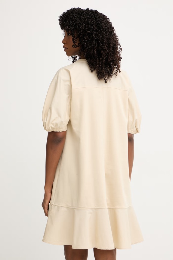 Ρούχα MM by Max Mara φόρεμα με βαμβάκι ONORE 2616621018600 μπεζ