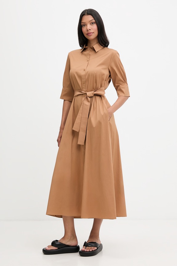 Max Mara Beachwear плажна рокля дамска COGNAC кафяв 2616221029600