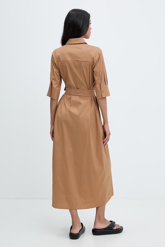 Дрехи Max Mara Beachwear плажна рокля дамска COGNAC 2616221029600 кафяв