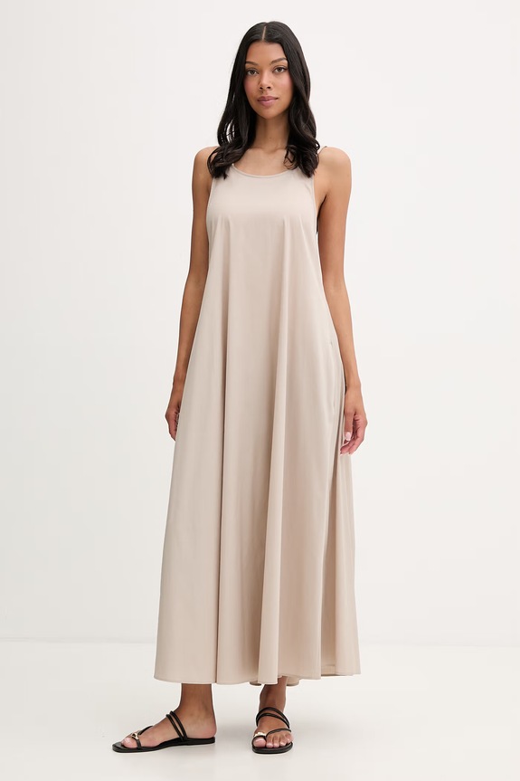 Max Mara Beachwear φόρεμα παραλίας γυναικείο SETA μπεζ 2616221039600