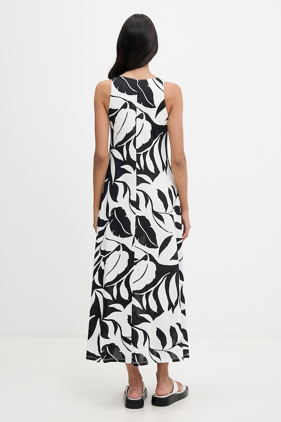 Odzież Max Mara Beachwear sukienka z wiskozy 2616621069600 czarny