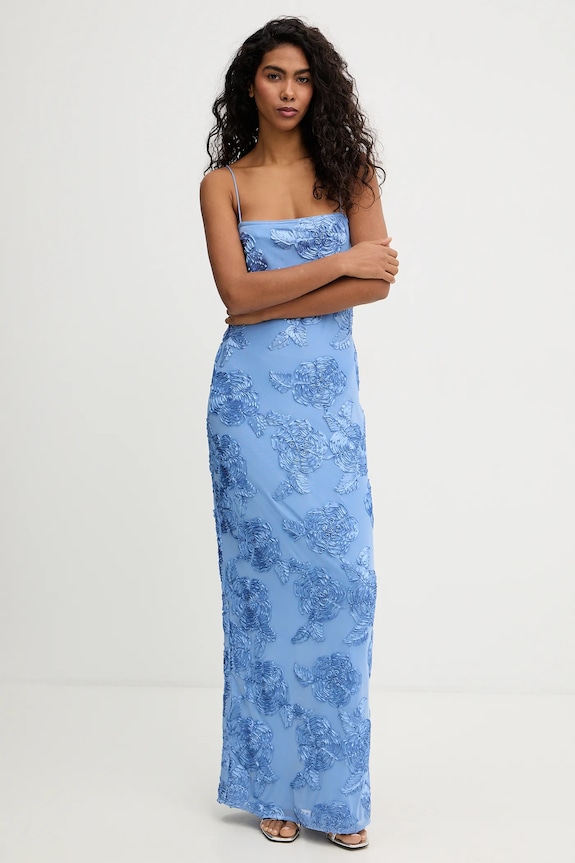 Rotate sukienka 1160091321 niebieski SS26