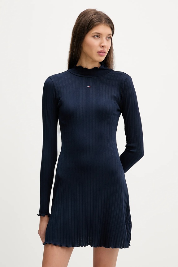 Šaty Tommy Jeans mini námořnická modř DW0DW22576