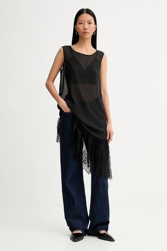 MUNTHE pamut ruha ROSIE 254132025426 fekete SS26