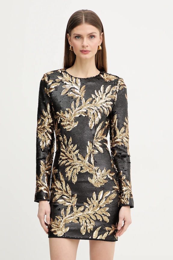 Šaty Marciano by Guess DAISY nášivka čierna 6RGK01.6358A