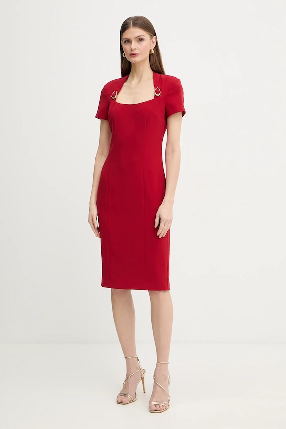 Šaty Marciano by Guess ZAIRA nášivka červená 6RGK12.7357A