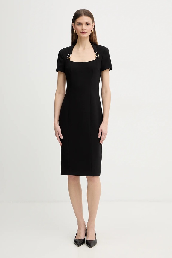 Šaty Marciano by Guess ZAIRA nášivka čierna 6RGK12.7357A