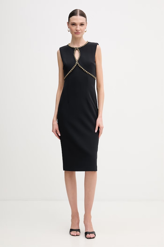 Marciano by Guess sukienka MAYE tkanina czarny 6RGK18.9373Z
