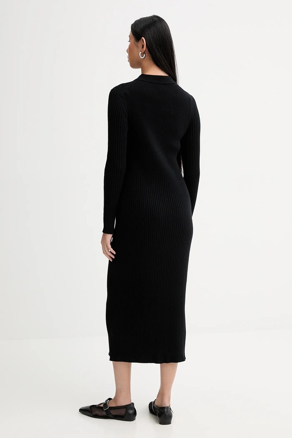 Ρούχα Φόρεμα με προσθήκη μαλλιού PS Paul Smith W2R.798N.V31406 μαύρο