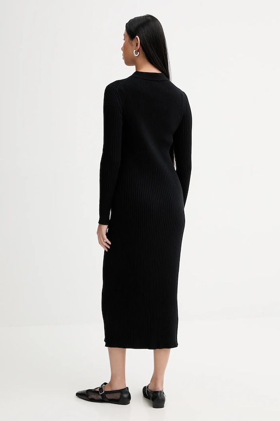 Ρούχα Φόρεμα με προσθήκη μαλλιού PS Paul Smith W2R.798N.V31406 μαύρο
