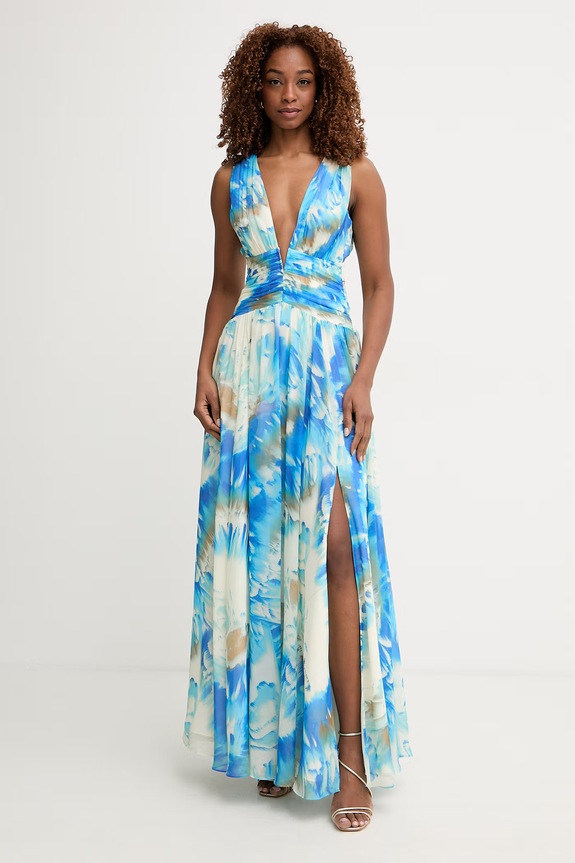Marciano by Guess rochie evazată ADELA albastru G6GK14.W1787