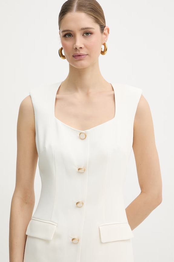 Marciano by Guess φόρεμα με βισκόζη GRETHA μπεζ G6GK26.W1866