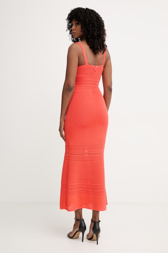 Oblečení Marciano by Guess šaty s viskózou CAROL G6GK40.Z0635 červená