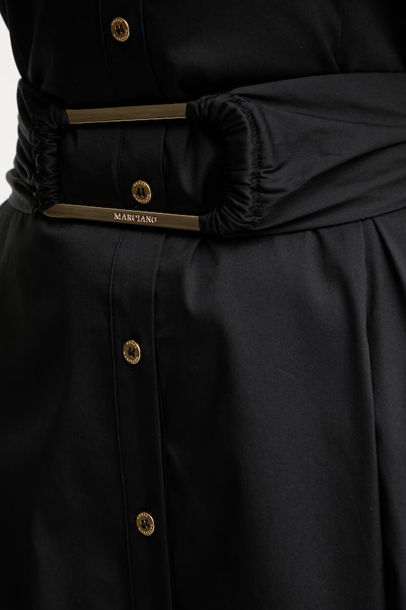 Marciano by Guess kiszélesedő ruha pamuttal ULLA G6GK44.W1923 fekete