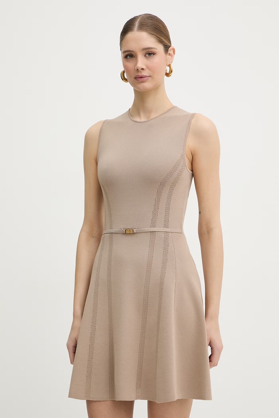 Marciano by Guess vestito svasato con viscosa KASHU beige G6GK65.Z0762