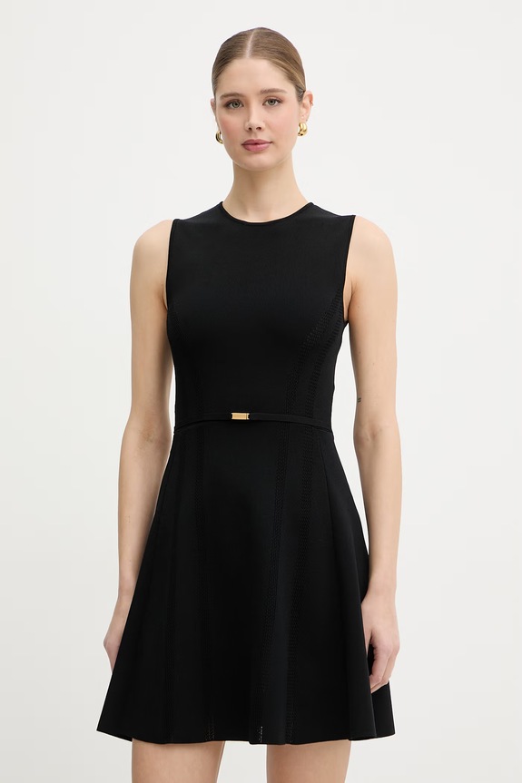 Marciano by Guess vestito svasato con viscosa KASHU nero G6GK65.Z0762