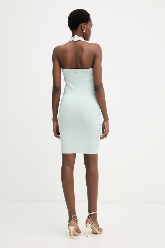 Odzież Marciano by Guess sukienka bodycon z wiskozą RANIA 6RGK26.5876Z niebieski