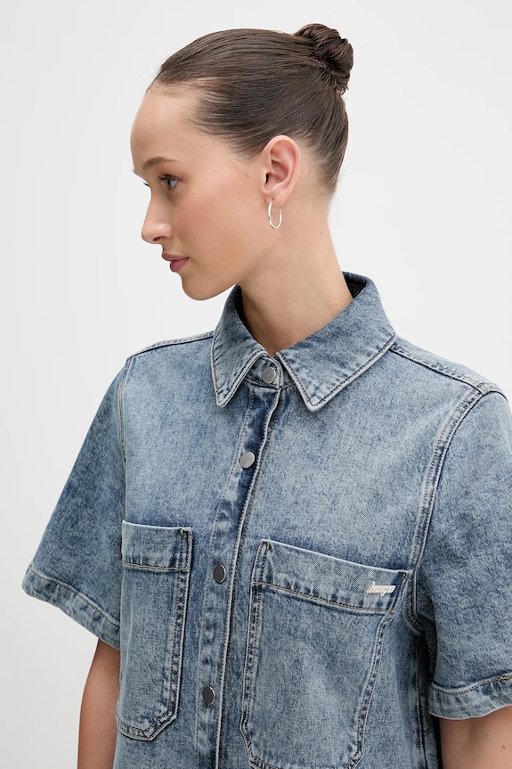 Hugo Blue rochie jeans Gandira_B albastru 50556529