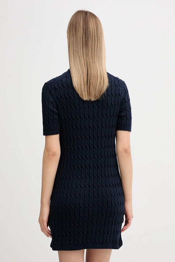 Îmbrăcăminte Tommy Hilfiger rochie din bumbac WW0WW48444 bleumarin