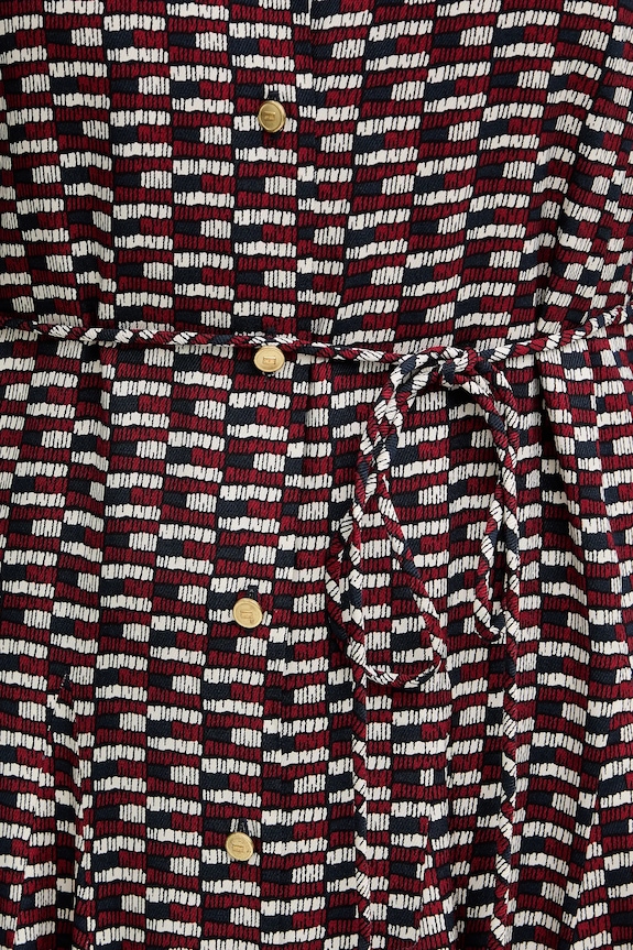 Obleka Tommy Hilfiger WW0WW48629 bordo