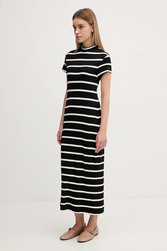 Рокля Tommy Hilfiger WW0WW47860 черен SS26