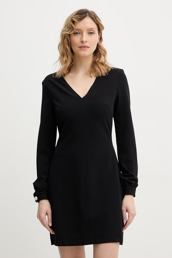 Guess sukienka EVELINA z elastanem czarny W6RK30.KCBO2