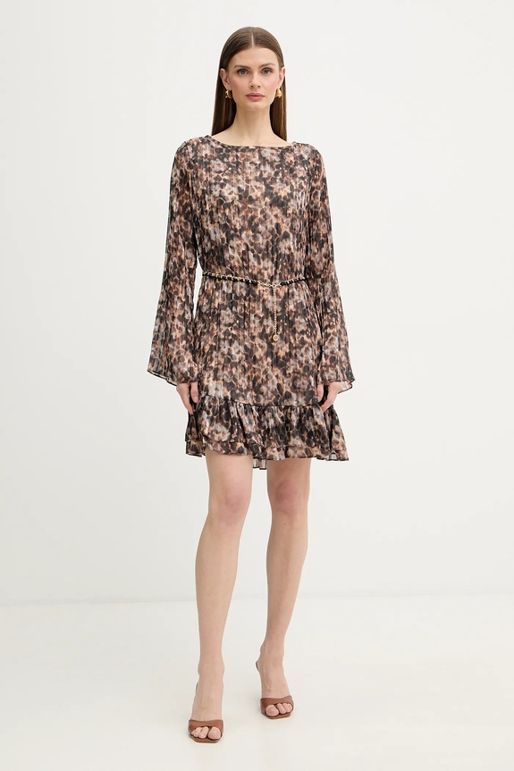 Guess sukienka ILENIA W6RK37.WJ712 brązowy SS26