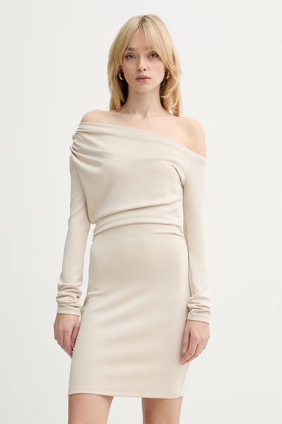 Рокля Guess DESIREE еластичен бежов W6RK51.KC842