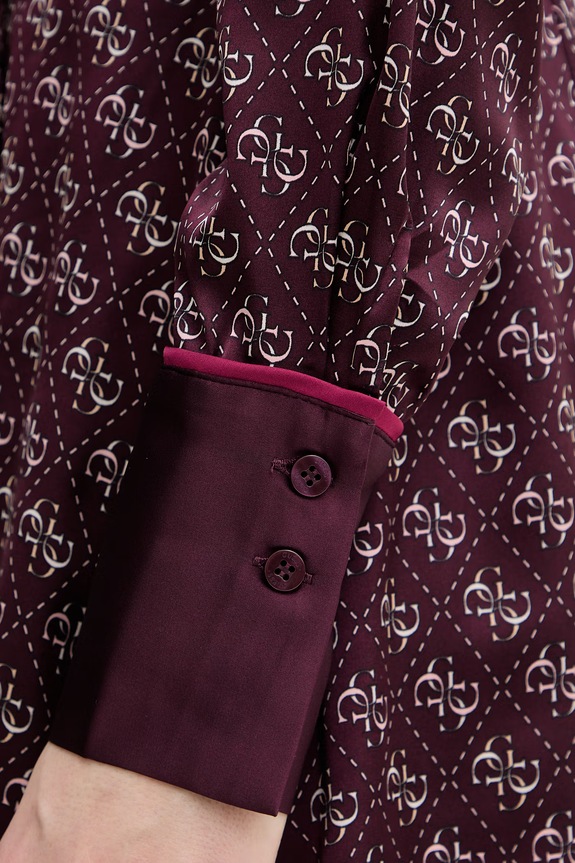 Guess sukienka BLERTA W6RK90.WF1T2 fioletowy