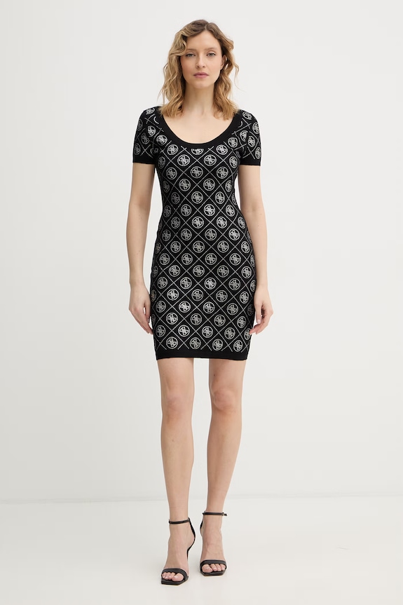 Рокля с вълна Guess 4G W6RK92.Z3JD2 черен SS26