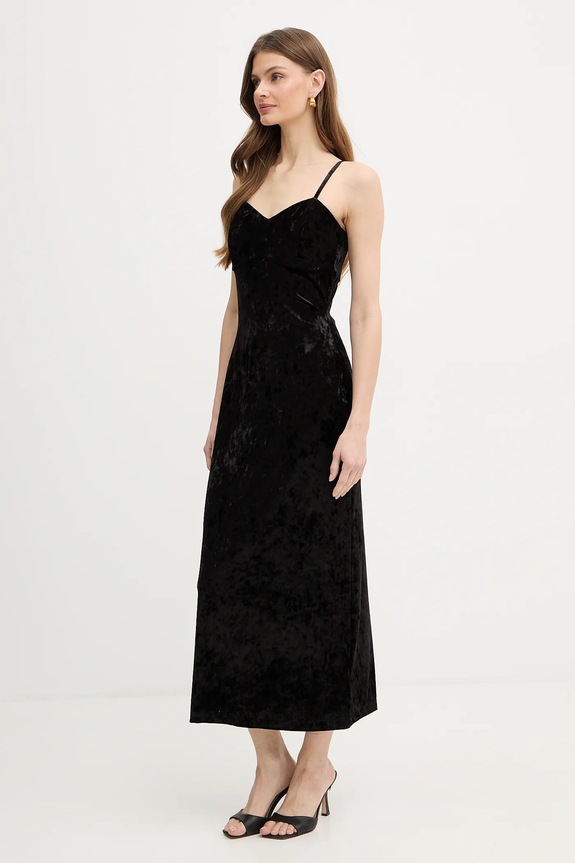 Guess bársony ruha W6PK1L.KJ170 fekete SS26