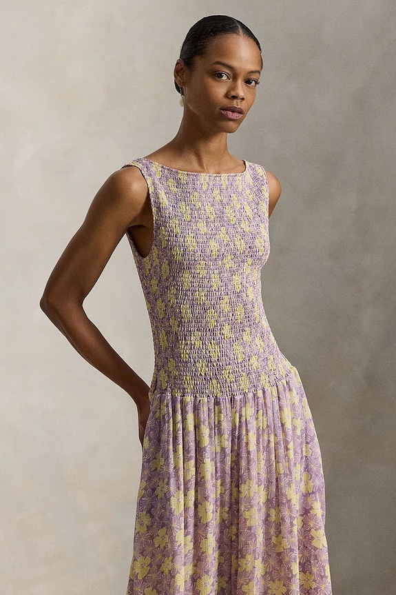 Abbigliamento Polo Ralph Lauren vestito 211A96345 giallo