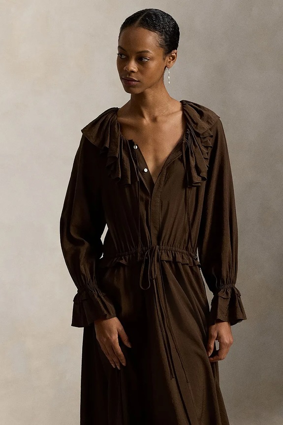 Îmbrăcăminte Polo Ralph Lauren rochie 211A96366 maro