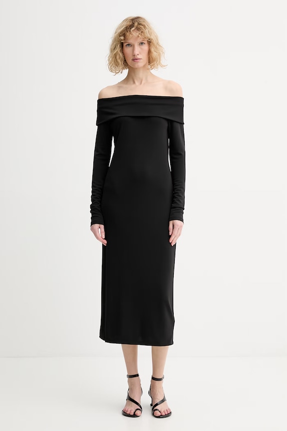 Calvin Klein sukienka LV044E237G czarny SS26