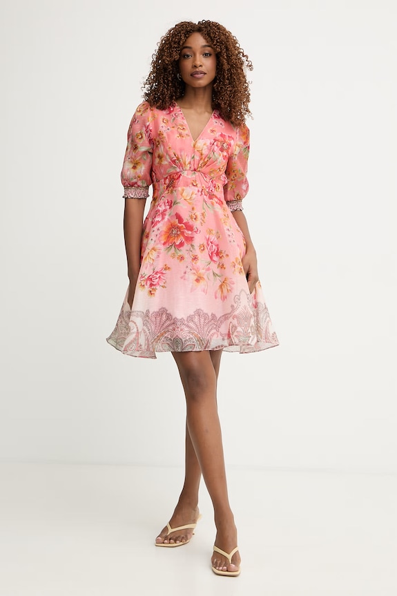 Hale Bob rochie cu mătase Kaeli 62DW624A roz SS26