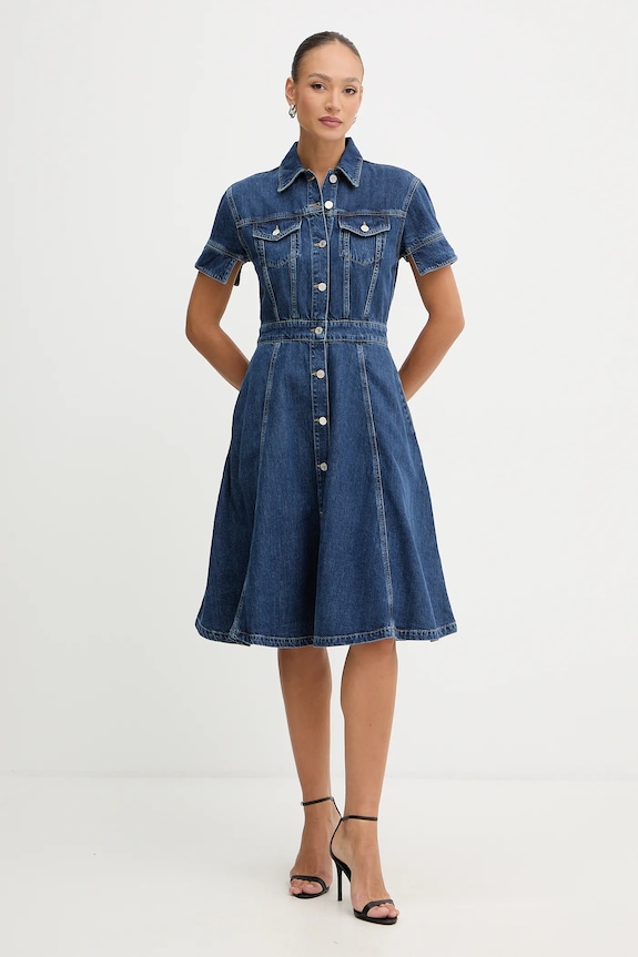 Traper haljina Karl Lagerfeld FASHION DENIM B1W13037 plava SS26