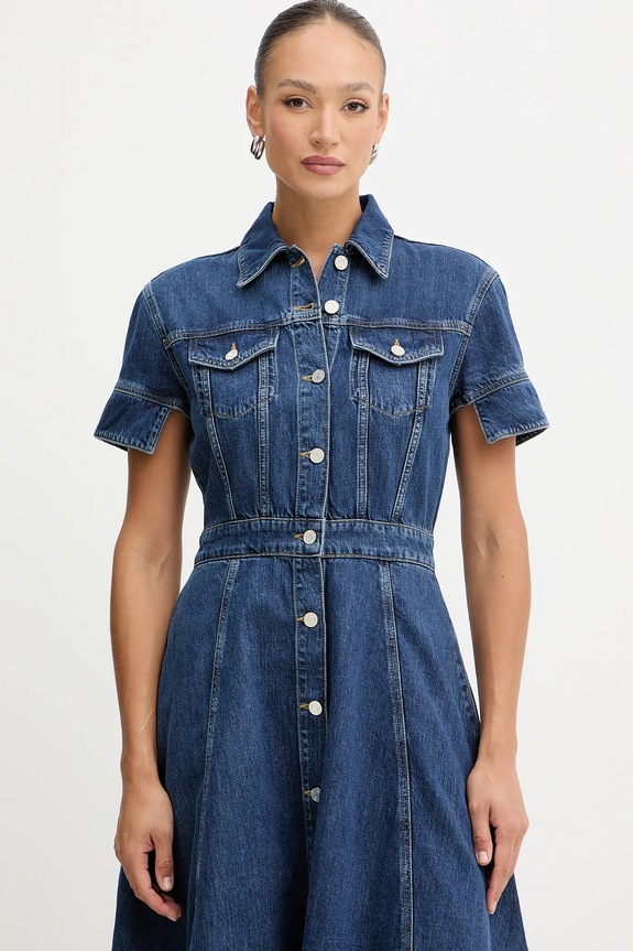 Traper haljina Karl Lagerfeld FASHION DENIM plava B1W13037