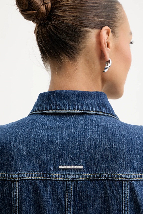 Traper haljina Karl Lagerfeld FASHION DENIM B1W13037 plava