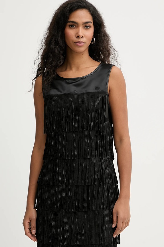 Karl Lagerfeld sukienka czarny B1W13056