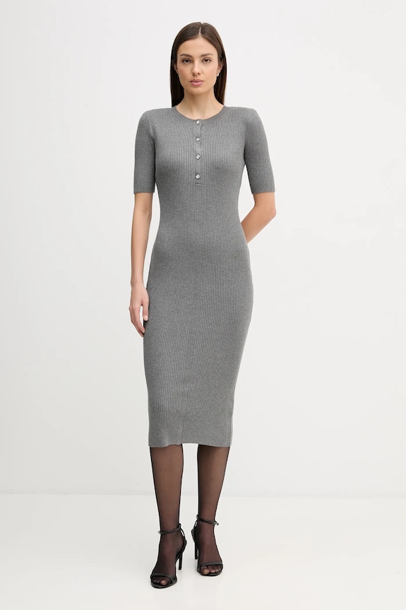 Šaty Dkny melanž sivá DJ6R0948