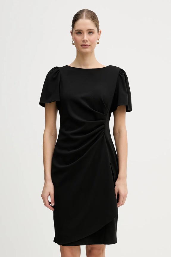 Šaty Dkny s elastanom čierna DD6A1959