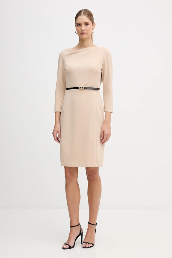 Dkny rochie DD5B1P80 bej SS26