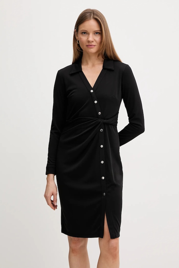 Haljina Dkny pletivo crna DD5J2P39