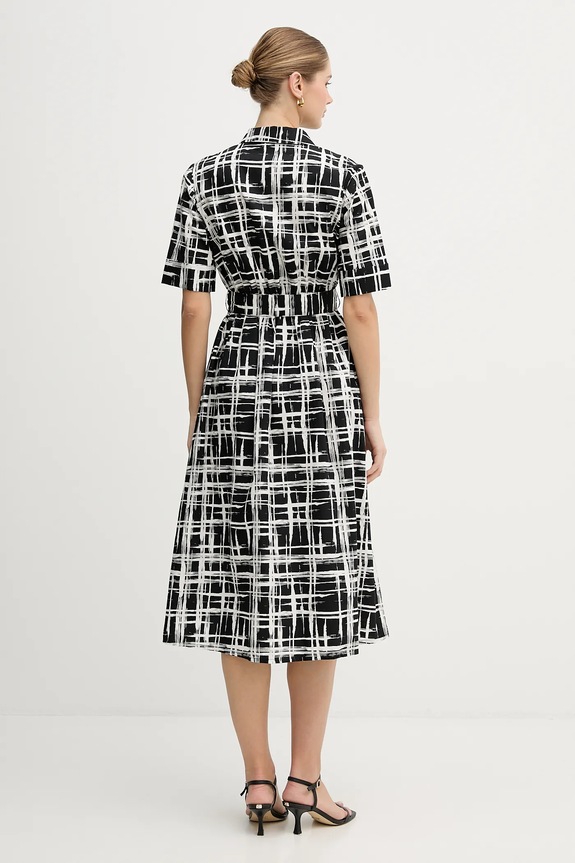 Bavlnené šaty Dkny DD5A1120 čierna SS26
