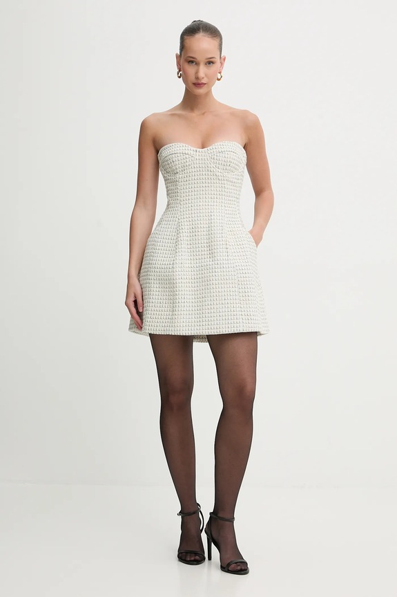 Šaty Bardot 60134DB béžová SS26