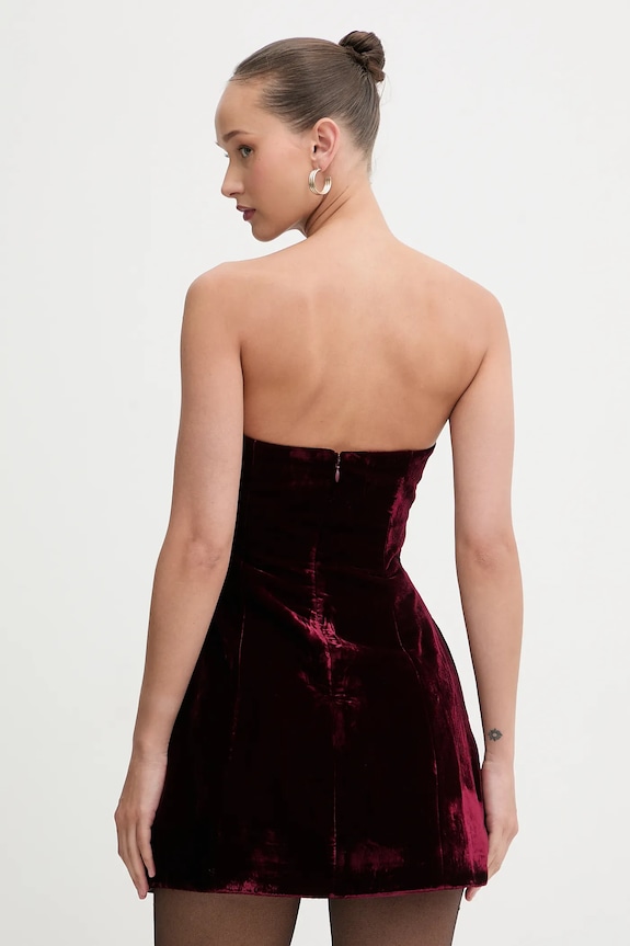 Ruházat Bardot bársony ruha 60276DB burgundia