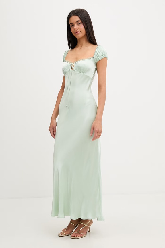 Bardot ruha viszkózból 60241DB zöld SS26