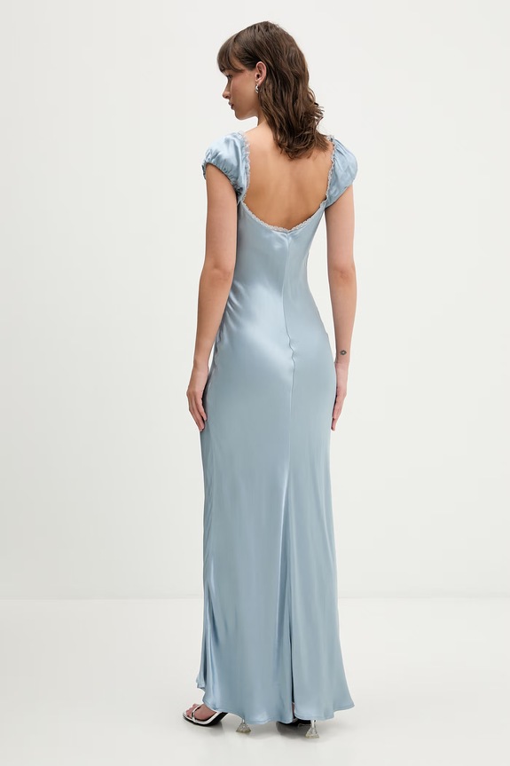 Îmbrăcăminte Bardot rochie din vâscoză 60241DB albastru