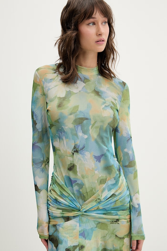 Bardot rochie verde 60243DB1