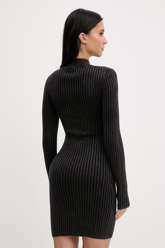 Îmbrăcăminte Guess Originals rochie din amestec de lana W6RK85.Z3JC2 gri